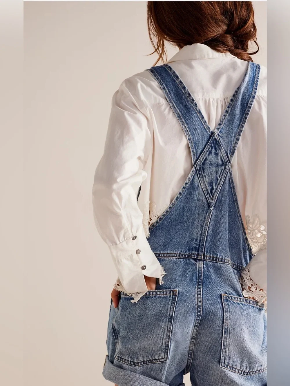 Free people Ziggy shortall overalls